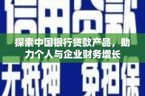 兴庆探索中国银行贷款产品，助力个人与企业财务增长