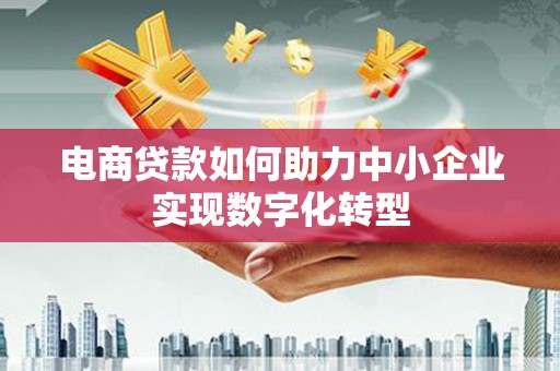 兴庆电商贷款如何助力中小企业实现数字化转型