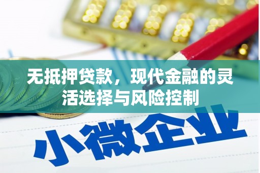 兴庆无抵押贷款，现代金融的灵活选择与风险控制