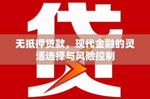 兴庆无抵押贷款，现代金融的灵活选择与风险控制