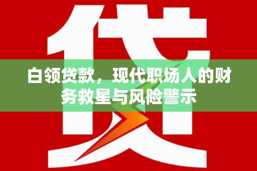 兴庆白领贷款，现代职场人的财务救星与风险警示