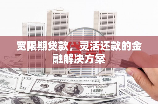 兴庆宽限期贷款，灵活还款的金融解决方案