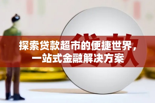兴庆探索贷款超市的便捷世界，一站式金融解决方案