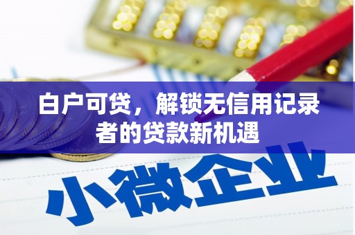 兴庆白户可贷，解锁无信用记录者的贷款新机遇