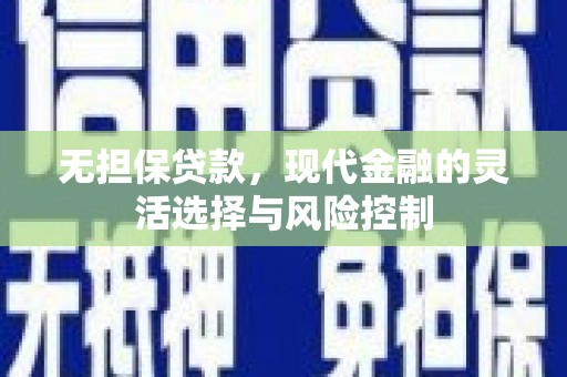 兴庆无担保贷款，现代金融的灵活选择与风险控制