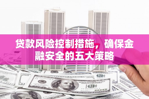 兴庆贷款风险控制措施，确保金融安全的五大策略