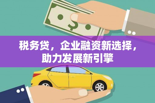 兴庆税务贷，企业融资新选择，助力发展新引擎