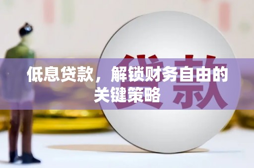 兴庆低息贷款，解锁财务自由的关键策略