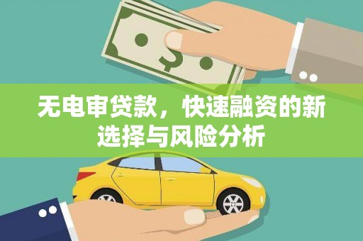 兴庆无电审贷款，快速融资的新选择与风险分析