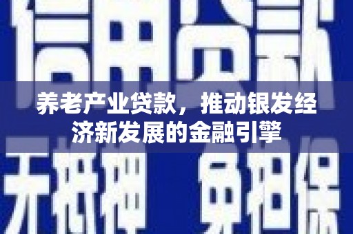 兴庆养老产业贷款，推动银发经济新发展的金融引擎