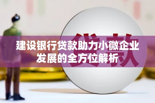 兴庆建设银行贷款助力小微企业发展的全方位解析