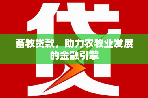 兴庆畜牧贷款，助力农牧业发展的金融引擎