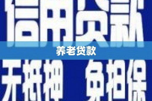 兴庆养老贷款