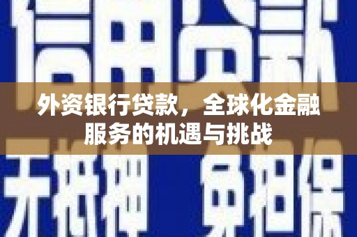 兴庆外资银行贷款，全球化金融服务的机遇与挑战